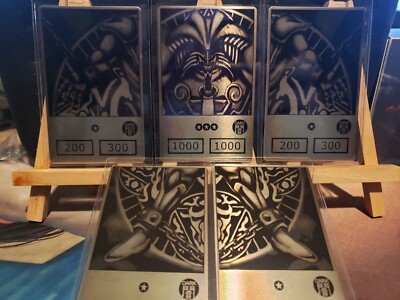 YUGIOH COMPLETE EXODIA THE FORBIDDEN ONE SET ALL 5 PIECES! Custom Laser YU-GI-OH-image