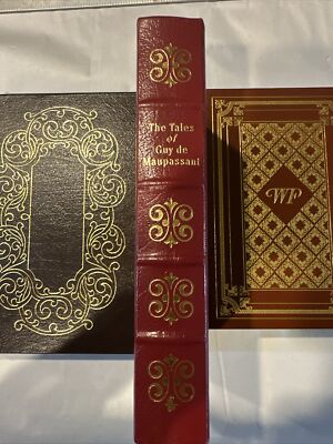 THE TALES OF GUY DE MAUPASSANT Easton Press Limited Edition, Illustrated Version-image