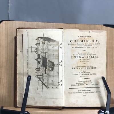 1809 Conversations on Chemistry - Illustrated with Plates - Full Leather -image