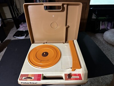 Vintage 1978 Fisher Price Record Player Turntable #825 33 45 RPM TESTED!!-image