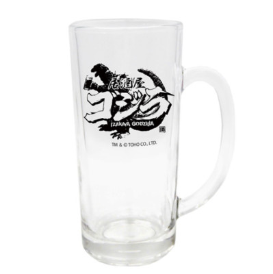 Izakaya Godzilla Beer Mug Glass Approximately  2.76 x 6.3 inches TOHO Godzilla-image