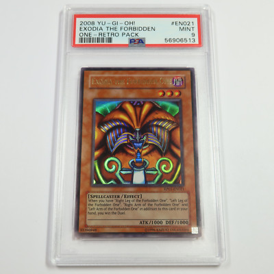 PSA MT 9 - 2008 YUGIOH Exodia The Forbidden Holo EN021 Retro Pack Card #53731L-image