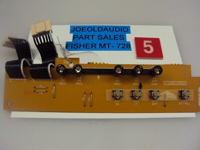 Fisher MT-728 Turntable LED/Switch Board. P/N 4-2262-23920. Tested.-image