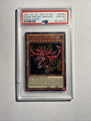 Yugioh Slifer the Sky Dragon PSA 10 GEM MT KICO-EN063-image