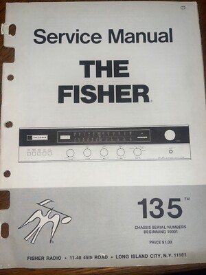 Fisher 135 Receiver Service Manual Original-image