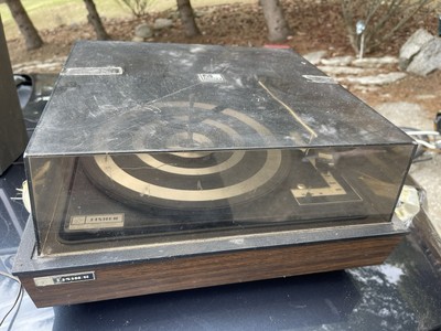FISHER 225-XA  ORIGINAL TURNTABLE Record Player As Is For Parts Rare-image