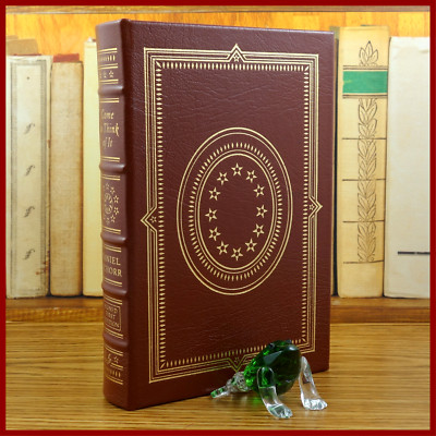 Easton Press: COME TO THINK OF IT, Schorr, SIGNED 1st Edition, Numbered, Leather-image