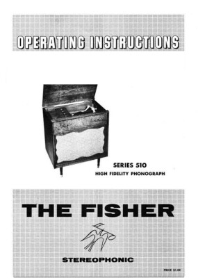 Receiver Owners Operator Manual Fits Fisher Stereophonic 510-image