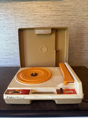 Vintage 1978 Fisher Price Record Player Turntable #825 33 45 RPM  TESTED-image
