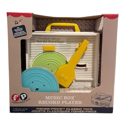 Fisher Price Childs Record Player W/ Records Complete & Tested Music Box Toy-image