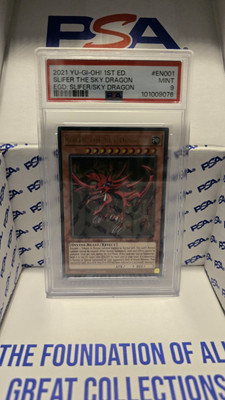 Yu-Gi-Oh EGS1-EN001 Slifer The Sky Dragon Ultra Rare 1st Edition - PSA 9-image