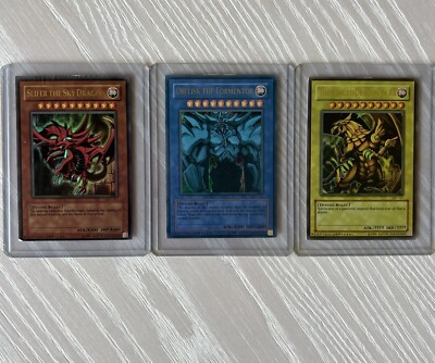 Yugioh God Cards, Slifer GB1-001, Obelisk GB1-002, Winged Dragon Of Ra GB1-003-image