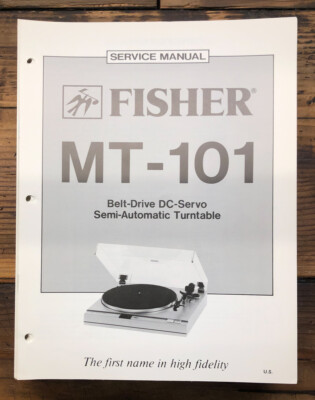Fisher MT-101 Record Player / Turntable  Service Manual *Original*-image