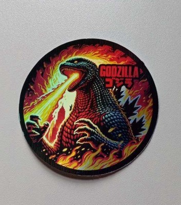 Godzilla Fire 3 Inch Waterproof Vinyl Holographic Sticker-image