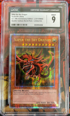 Slifer the Sky Dragon (Quarter Century Secret Rare) Legendary Collection: CGC 9-image