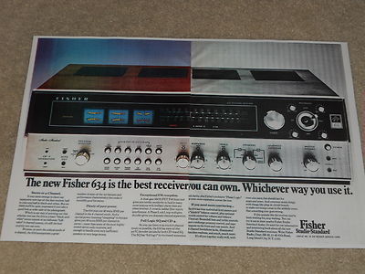 Fisher QUAD 634 Receiver Ad, 1979, 2 pages, Article, Info, Rare Ad!-image