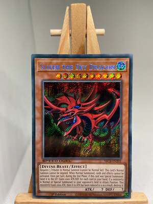 Slifer The Sky Dragon - Secret Rare 1st Edition SBCB-EN201 - NM - YuGiOh-image