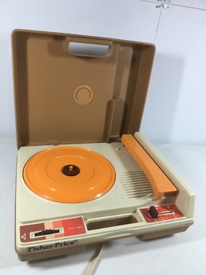 Fisher Price Turntable Record Player Portable 825 1978 Vintage 33 45 RPM-image