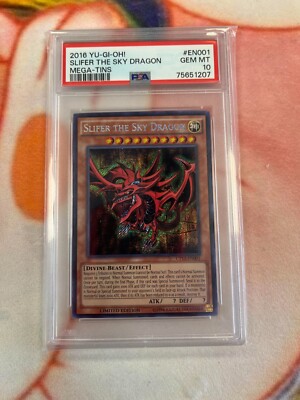 YuGiOh Slifer the Sky Dragon CT13-EN001 Mega-Tins Limited Edition PSA 10 -image