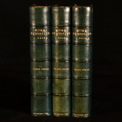 1882 3vol Horae Subsecivae John Leech by John Brown Third Series Suttaby Crus...-image