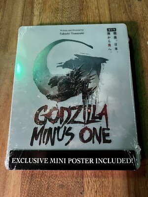 Godzilla Minus One Limited 4K Mint Steelbook with Digital, Ships Fast Boxed-image
