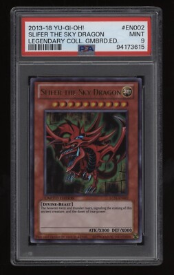 2013 YU-GI-OH! Slifer The Sky Dragon Limited PSA 9 Legendary Collection #EN002-image