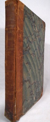 CHARLES DICKENS Nicholas Nickleby EARLY AMERICAN EDITION 1842 LEATHER Vintage-image