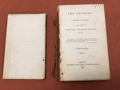 Antique 1835 The Student A Series of Papers, in Two Vol. by Edward Bulwer-Lytton-image