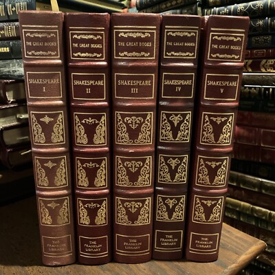 Franklin Library: SHAKESPEARE: TRAGEDIES: HISTORIES: COMEDIES: 5 VOLS: 25TH ANN-image
