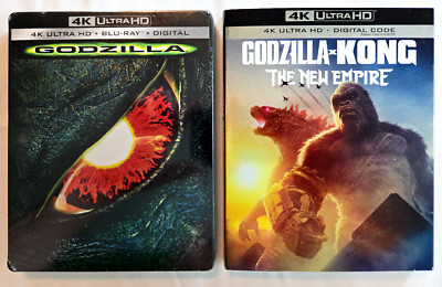 Godzilla (1998) 4K STEELBOOK / Godzilla x Kong: The New Empire 4K+Slip Cover-image