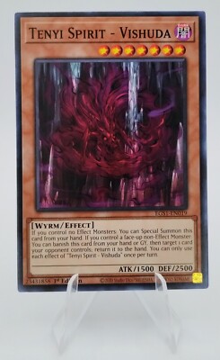 Tenyi Spirt-Vishuda 1st Edition EGS1-EN019 Egyptian God Dec.. 2021 Yu-Gi-Oh Card-image