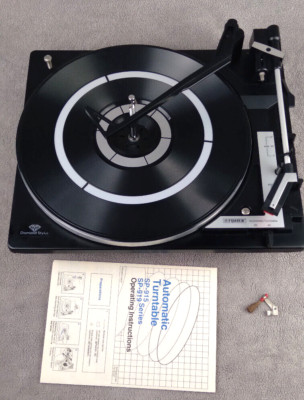 VINTAGE FISHER SP-915 TURNTABLE FOR PARTS OR REPAIR FROM MC-730 COMPONENT SYSTEM-image