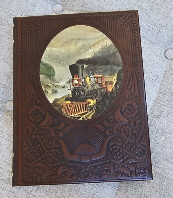 Book The Railroaders Time Life The Old West Series Hardcover 1973 Faux Leather-image