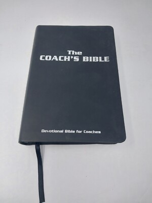 The Coach's Bible: NLT Devotional Bible for Coaches Leather Touch FCA Black-image