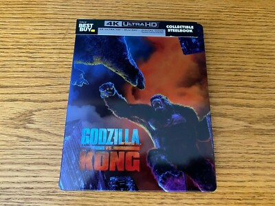Godzilla vs Kong 2-Disc 4K+Blu-ray Steelbook Region A Best Buy -image