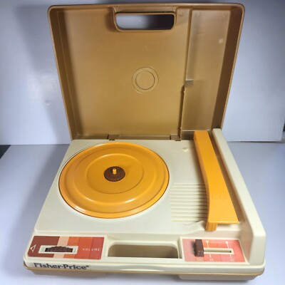 Fisher Price Phonograph Record Player 825 Tested Working Turn Table Vintage 1978-image