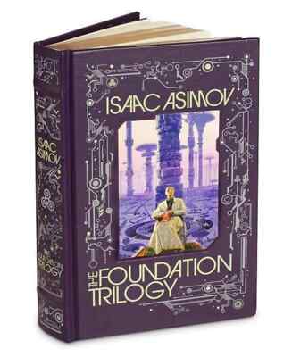 THE FOUNDATION TRILOGY by Isaac Asimov - Leather Bound Gift Quality Collectible-image