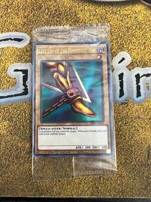 Yugioh SEALED Left Leg of the Forbidden One LART-EN003 Ultra Rare Limited Ed!!-image