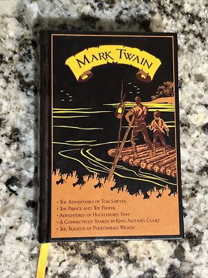 Mark Twain Five Novels Leatherette Canterbury Classics HC Gilt Edges Ships Fast!-image