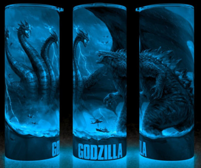 Glow in the Dark Godzilla vs King Ghidorah King of Monsters Cup Mug Tumbler-image