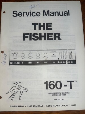 Fisher 160-T Service Manual AM-FM Stereo Receiver Original-image