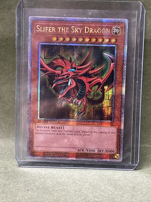Yu-Gi-Oh Slifer the Sky Dragon LC01-EN002 Quarter Century Secret Rare NM Limited-image