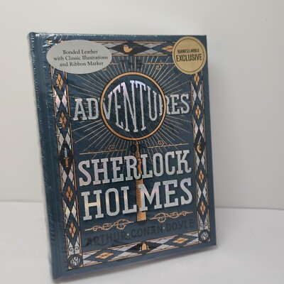 The Adventures of Sherlock Holmes By Arthur Conan Doyle Bonded Leather Cover NEW-image