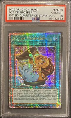 2023 PSA 10 YUGIOH 25TH QUARTER CENTURY STARLIGHT POT OF PROSPERITY 💫-image