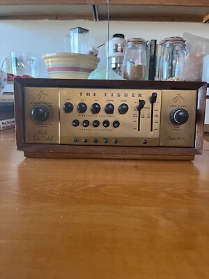 2 FISHER 80-C MASTER AUDIO CONTROL TUBE PREAMPLIFIERS-image