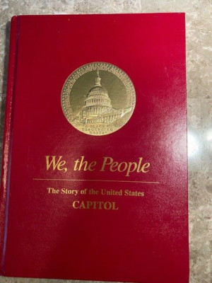 the story of the UNITED STATES CAPITOL, WE, THE PEOPLE new leather bound. RARE-image