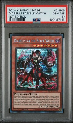 2024 PSA 10 YUGIOH MP24 25TH SECRET RARE DIABELLSTAR THE BLACK WITCH 💎-image