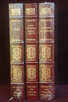 2 Grolier Harvard Classics ELIZABETHAN DRAMA:PLATO, MARLOW; Save 12%, 2ea-image