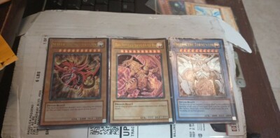 yu gi oh card Slifer the sky dragon winged dragon of ra Obelisk the tormentor -image