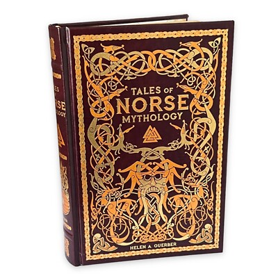 TALES OF NORSE MYTHOLOGY by Helen Guerber Leather Bound Hardcover Gift Book-image
